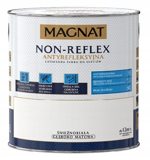 Farba na - Látková stropná farba MAGNAT NON REFLEX LATEX 10L