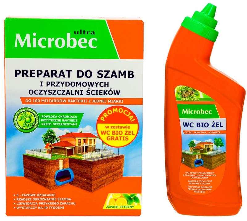 MICROBEC BROS BAKTERIE PRE KEMP 1kg + WC BIO GÉL