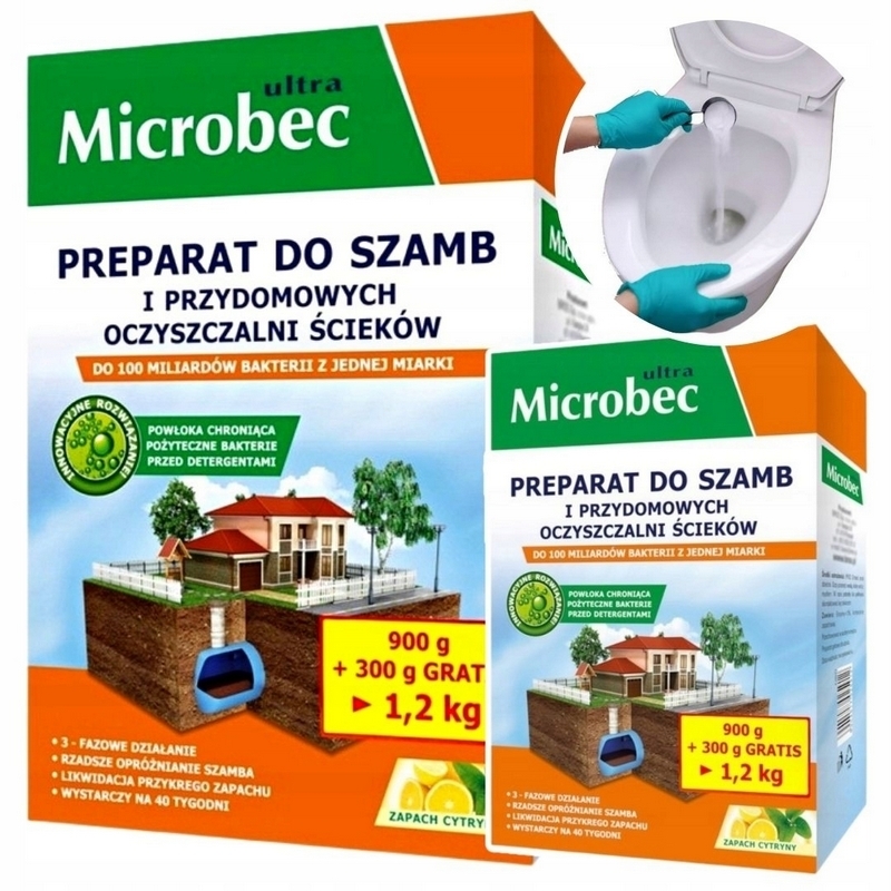 Práškový prípravok pre septiky Bros Microbec Ultra 1,2 kg