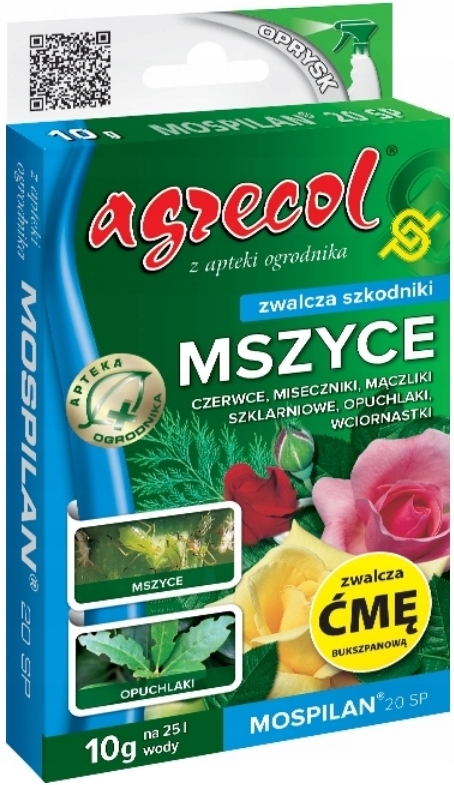 MOSPILAN 20SP SPREJ NA VOŠKY, MÓĽU BOSCHOVNÚ, SIEŤOVÚ MOT AGRECOL 10G