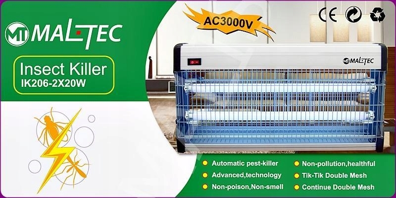 ND21_101535 MALTEC EGO-02-40W -2x20W žiarovka proti hmyzu