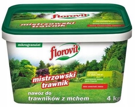 Machové železné hnojivo na trávnik s machom 4 kg Florovit