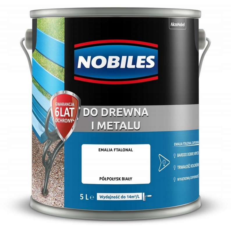 Farba na - Nobiles Ftalonal Alkyd Paint WHITE 5L