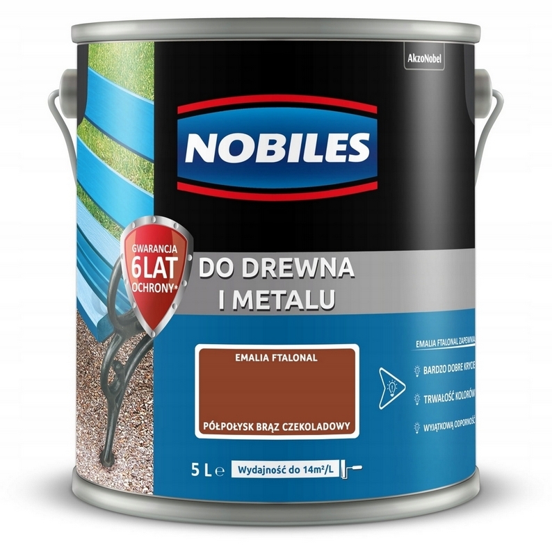 Farba na - Nobiles Ftalonal Alkyd Paint Chocolate Brown 5