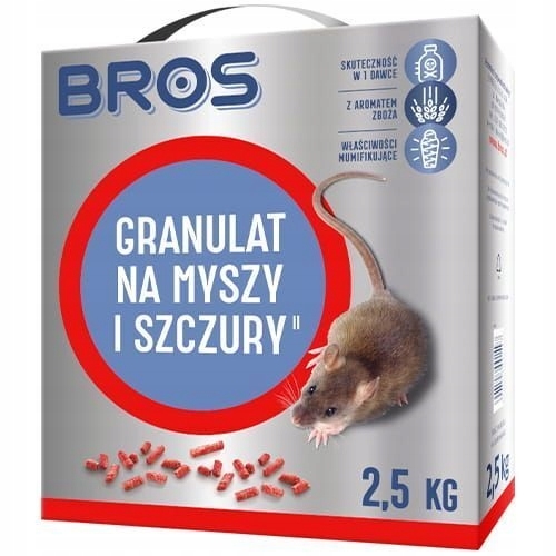 Granule pre myši a potkany Bros 2,5 kg
