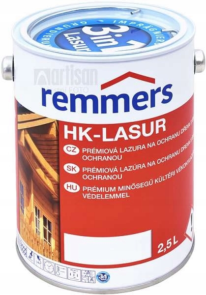 Farba, lak - Remmers HK-Lazura 3v1, farba: Rustikálny dub 2,5L