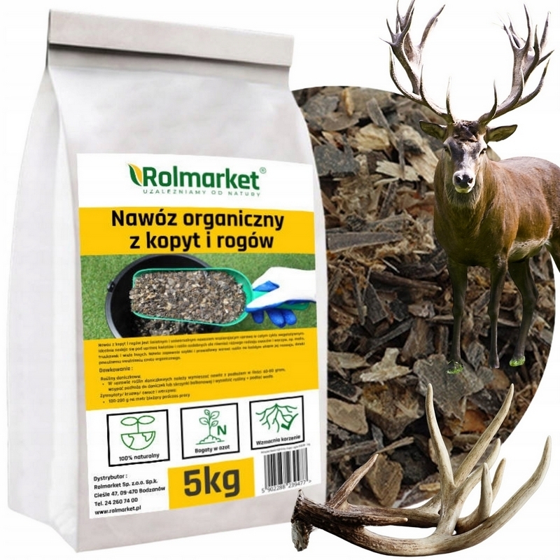 Organické, prírodné hnojivo Rolmarket OKR20R 5 kg