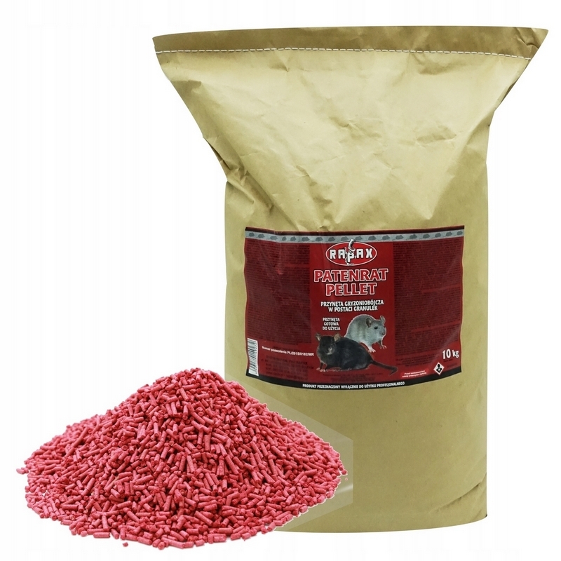 SILNÉ JEDLÉ RAPAXOVÉ GRANULY PRE MYŠIE RATY 10 KG