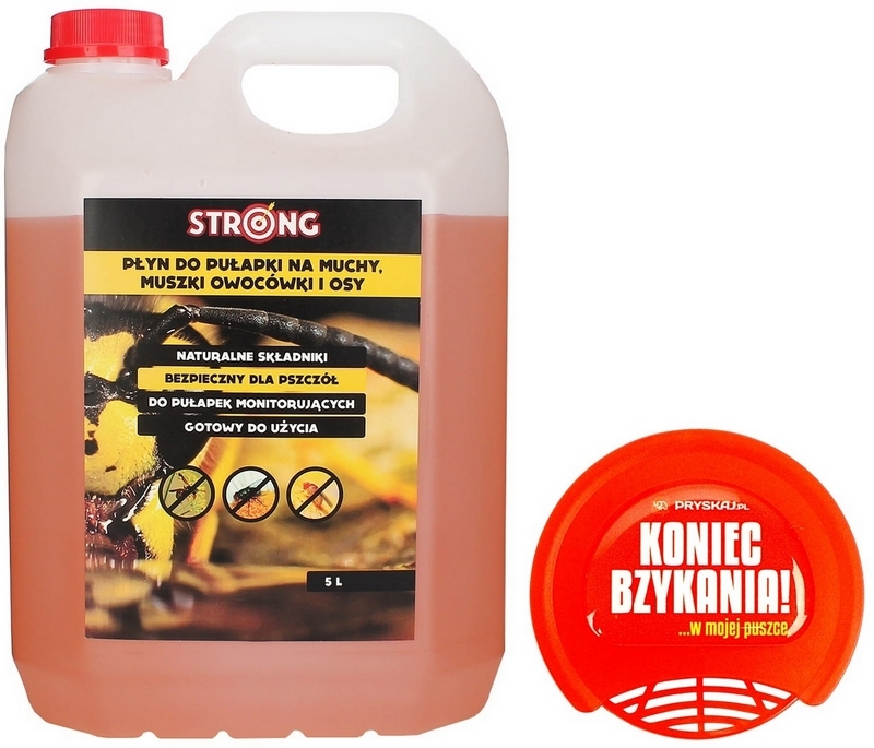 Tekutina proti muchám, osám Strong 5,5 kg 5000 ml + Proti komárom, moliam, mravcom, muchám, osám Strong