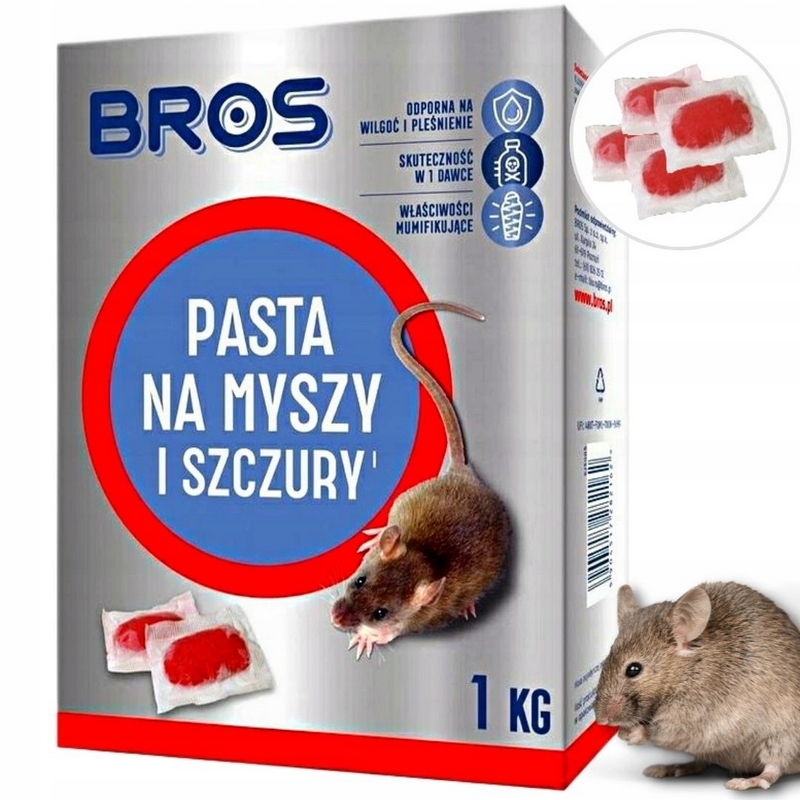 Pasta pre myši a potkany Bros. 1 kg
