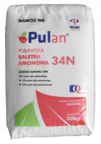 Hnojivo - Dusičnan amónny 30 kg PULAN PRE TRÁVNE KONZILY 34N