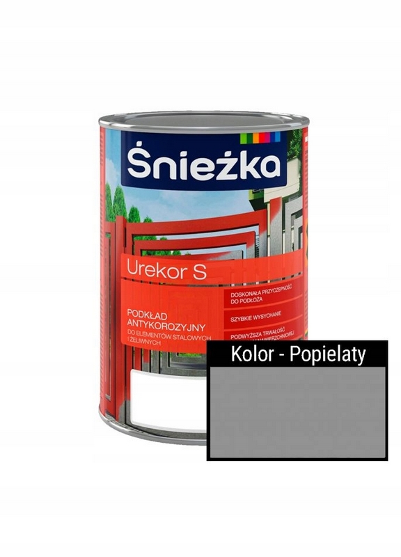 Farba - Śnieżka Urekor S Antikorózny základný náter, sivý 5l