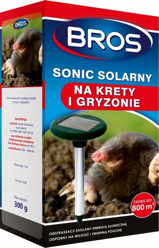 Odpudzovač solárnych krtkov silný na Kréte Bros