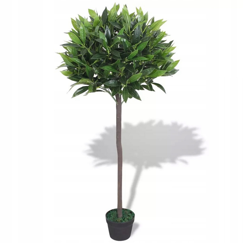 Bonsai - Umelý vavrínový strom s črepníkom, 125 cm, zelený