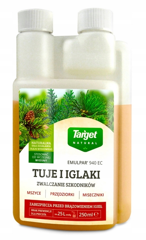 Target Emulpar 940EC na tuje 250, škodcu ihličnanov