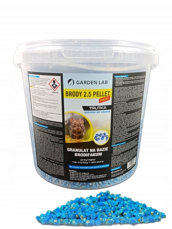 Jedovaté granule pre myšacie potkany BRODIFAKUM 3KG GA