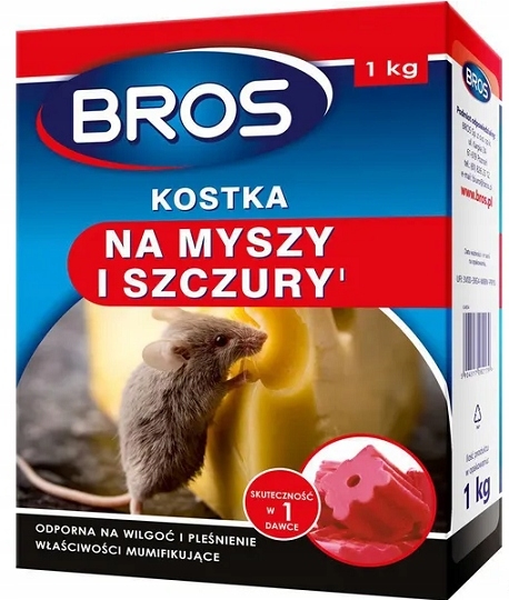 JEDOVÁ KOSTKA PRE MYŠE A RATY 1 KG BROS
