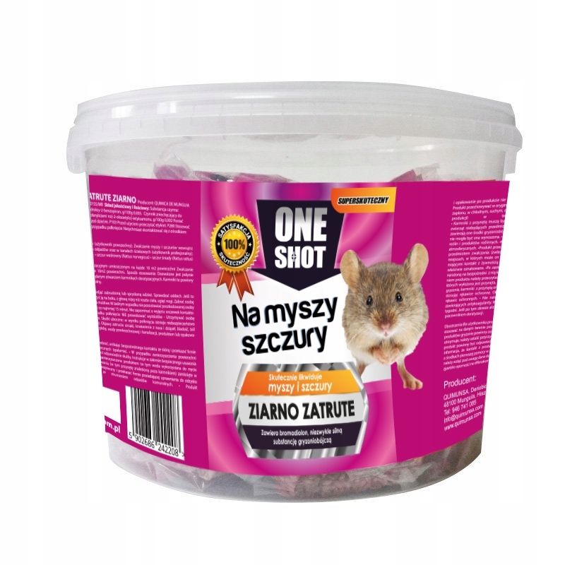 MYŠOVÝ Jed a potkany - otrávené zrno 5 kg