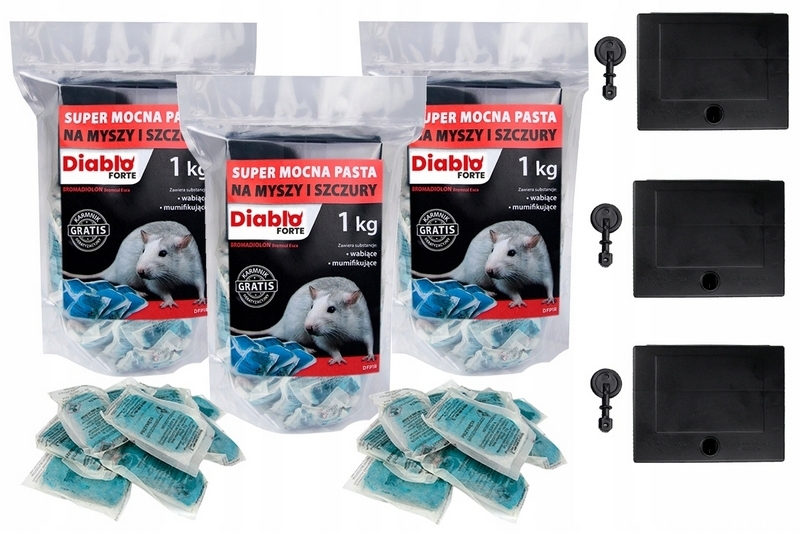 Jedovatý jed pre potkany DIABLO FORTE 3KG