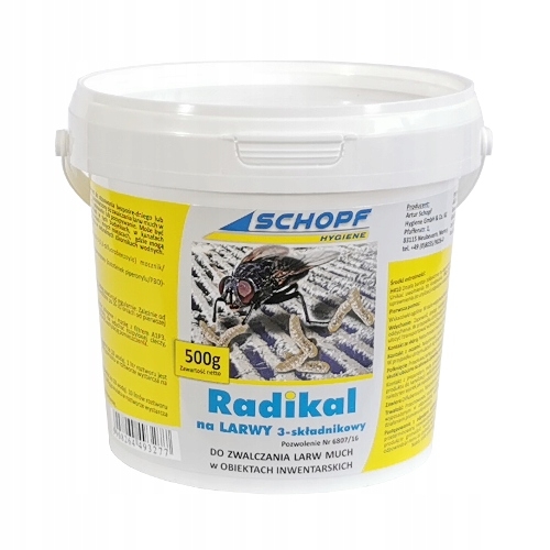 Radikalský jed na larvy múch 3-zložkový 500 g