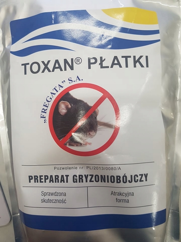 Myšie jedové potkany Fregátové toxanové vločky 1KG