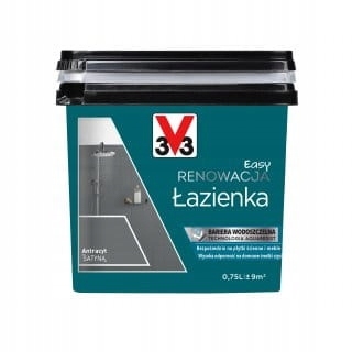 Farba na - V33 Ľahká renovácia Kúpeľňa Antracit 0,75L