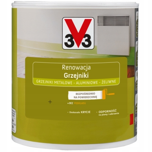 Farba na - V33 RENOVÁCIA RADIÁTORA NÁTĚR 0,5L BIELY PIEPR