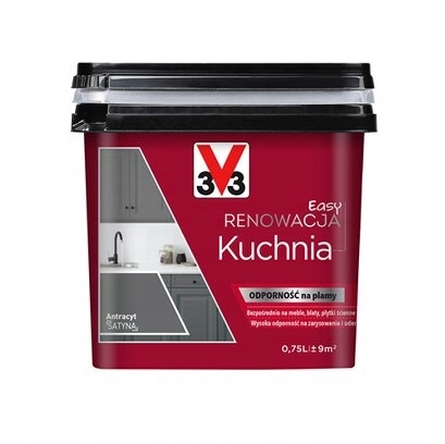 Farba na - V33 ľahká RENOVÁCIA KUCHYNĚ 750ml ANTRACIT