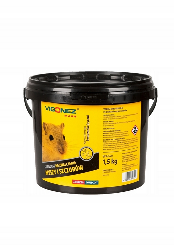 VIGONEZ MARS Granule pre myši a potkany 1,5 kg