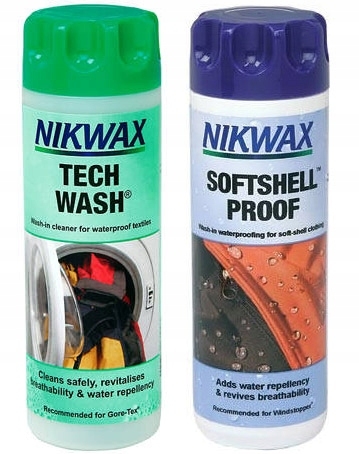 Sada NIKGAX Tech Wash + Softshell 300 ml