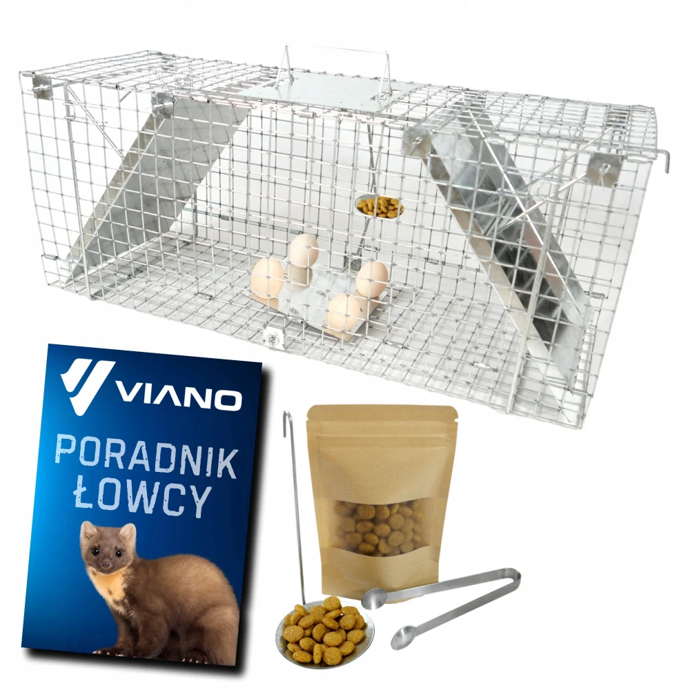 Živá pasca VIANO P1 – pozinkovaná obojstranná pasca na kuny, lasice, potkany a ďalšie zvieratá