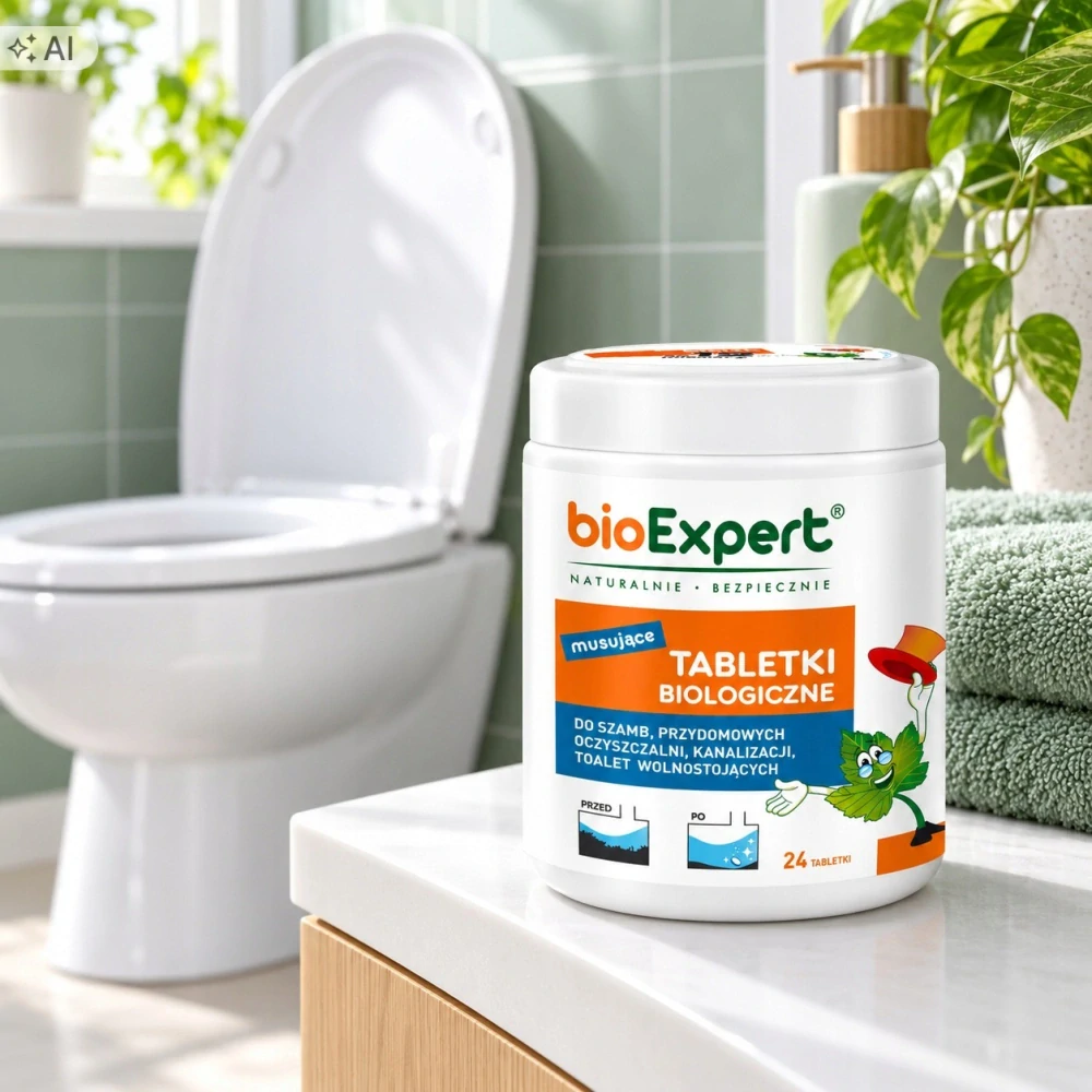 bioExpert Professional šumivé tablety do žúmp a ČOV, 24 ks
