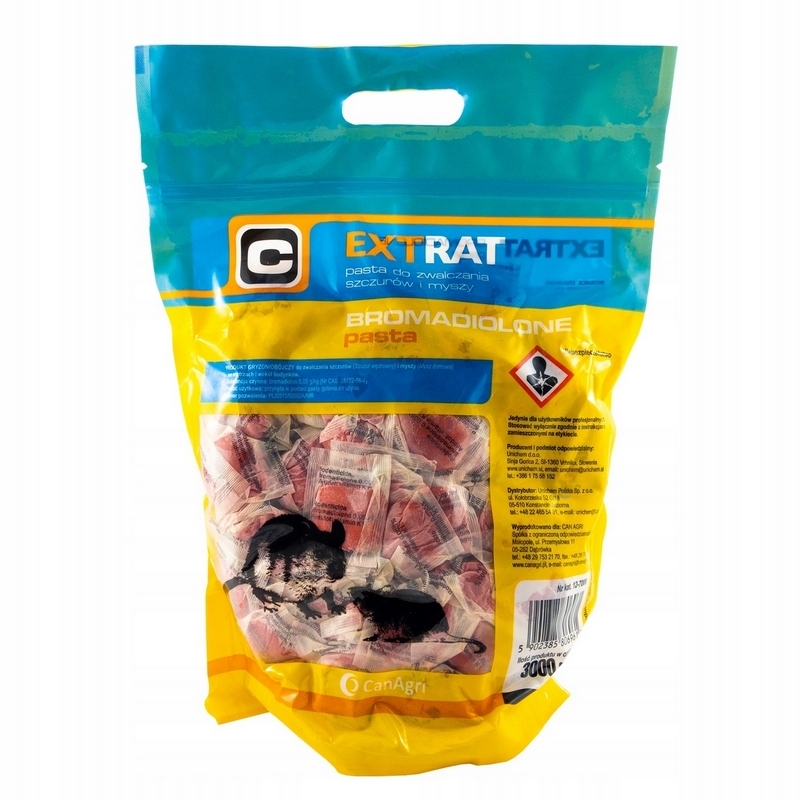 myšacia jedová pasta 3 kg Extrat potkany efektívne